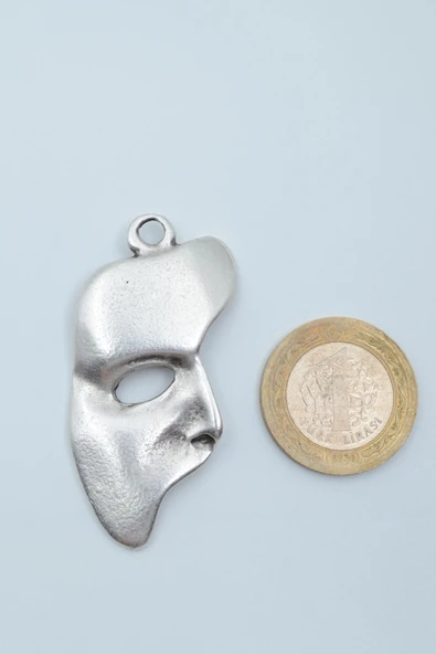 The Phantom Of The Opera - Maske Gümüş Kaplama Kolye Ucu - 3