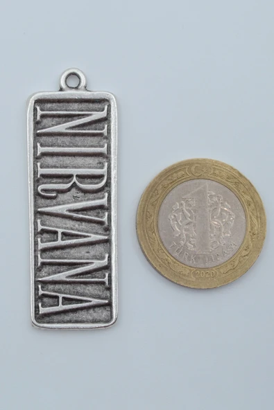 Nirvana Gümüş Kaplama Kolye Ucu - 3