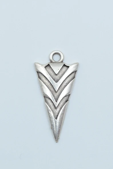 Minimal Ok Ucu Gümüş Kaplama Kolye Ucu ürün görseli 1