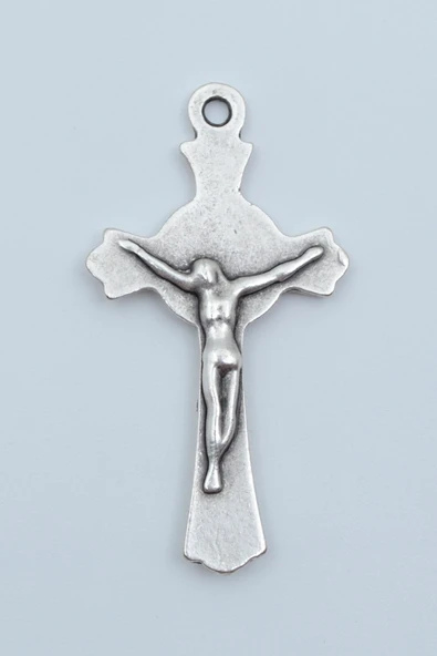 Hz. İsa Haç Gümüş Kaplama Kolye Ucu