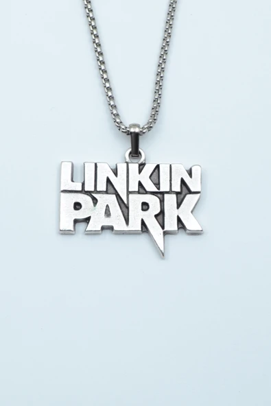 Linkin Park Gümüş Kaplama Örme Zincir Kolye