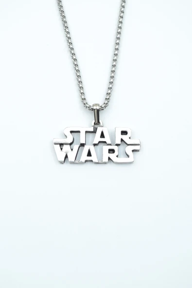 Star Wars Gümüş Kaplama Örme Zincir Kolye