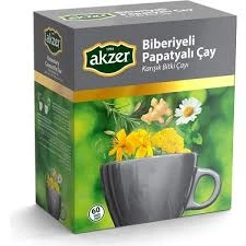 Akzer Biberiyeli Papatyalı Çay 60 Süzen Poşet