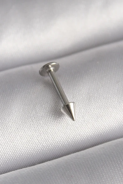 HEYF 316L Çelik Gümüş Renk Çivi Model Piercing