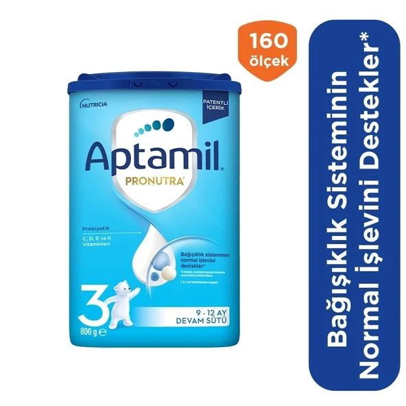 Nessiworld Aptamil Devam Sütü Maması No3 9-12 Ay 800 Gr ürün görseli