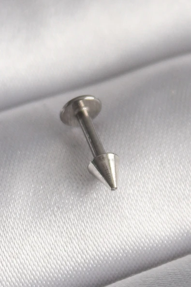 HEYF 316L Çelik Gümüş Renk Çivi Model Piercing ürün görseli 1