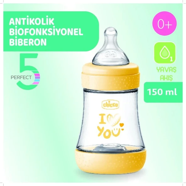 Nessiworld Chicco Perfect 5 Antikolik Biberon PP 150 ml Girl - 3