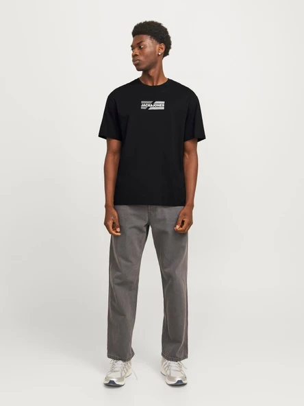 JJECORP GRAPHIC TEE  SS O-NECK NOOS Black Black S - Resim 3