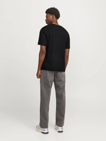 JJECORP GRAPHIC TEE  SS O-NECK NOOS Black Black S - Resim 4