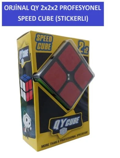 QY 2X2 STICKERLI PROFESYONEL SPEED CUBE  -RUBIK 2X2 ZEKA SABIR KÜPÜ - 2