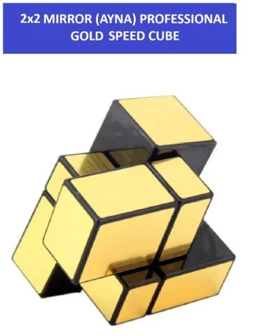 2X2 GOLD MIRROR AYNA KÜP -Zeka Küpü - Profesyonel Speed Cube - Sabır Küpü - - 2
