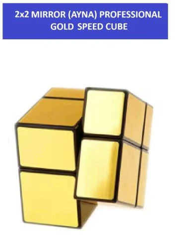 2X2 GOLD MIRROR AYNA KÜP -Zeka Küpü - Profesyonel Speed Cube - Sabır Küpü - - 3