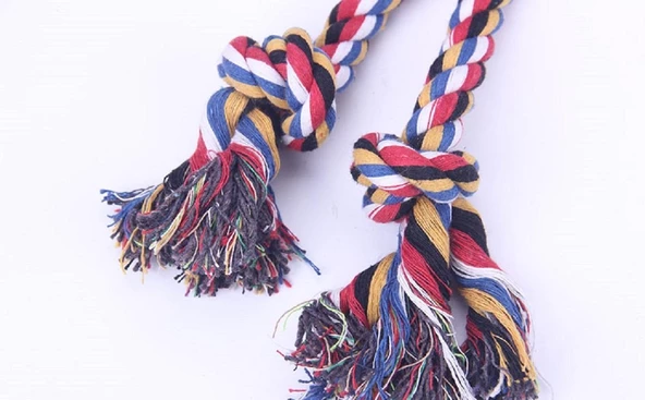 Düğümlü Renkli Diş İpi Köpek Oyuncağı 57 cm - 2