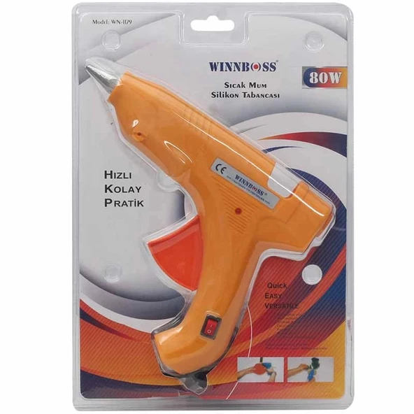 WINNBOSS WN-1179 80 WATT ANAHTARLI SICAK MUM SİLİKON TABANCASI (4172)