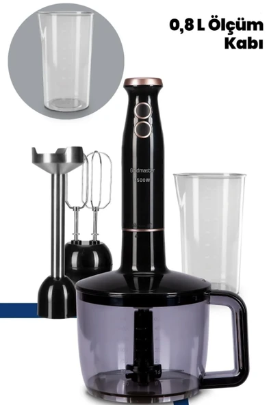 Goldmaster GM-7273 Bestmax Siyah Gold 1500 W Blender Seti - 4