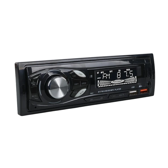 ÇİFT USB/SD/FM/AUX/BLUETOOTH KUMANDALI OTO TEYP 4X60 WATT CS-107 (4172)