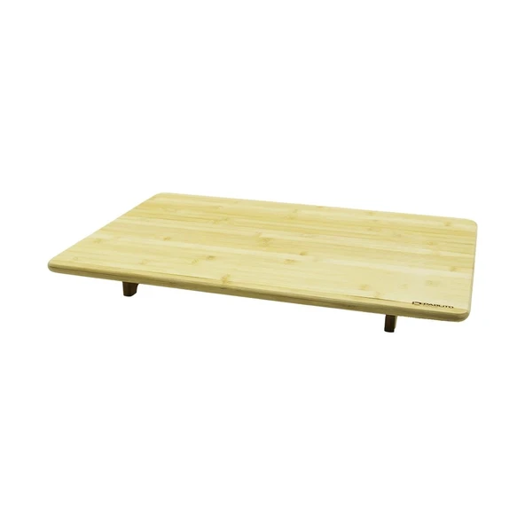 AHŞAP BAMBU KESME TAHTASI KESİM PANOSU  AYAKLI SOFRA  40X60X7CM (4172)