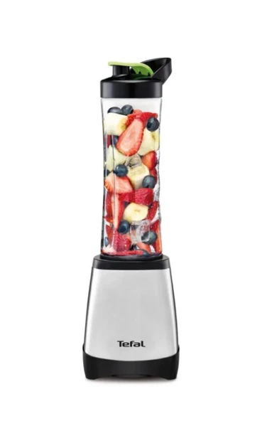 TEFAL On The Go Blender Smootie BL1A0D38 600 ml Paslanmaz Çelik Karıştırıcı Gri