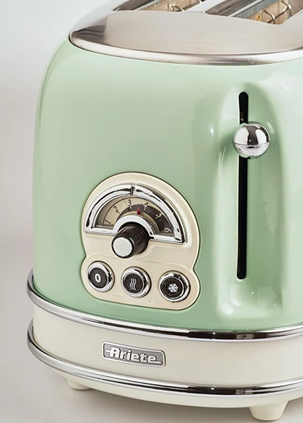 Ariete Vintage Yeşil İki Dilim Ekmek Kızartma Makinesi - Resim 7