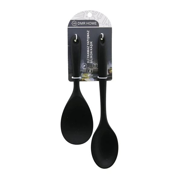 2PCS   SİLİKON  KAŞIK SET  GENİŞ AĞIZ= 6.6X9.5CM--22.5CM   DAR AĞIZ= 5.8X8CM--27.5CM (4172)