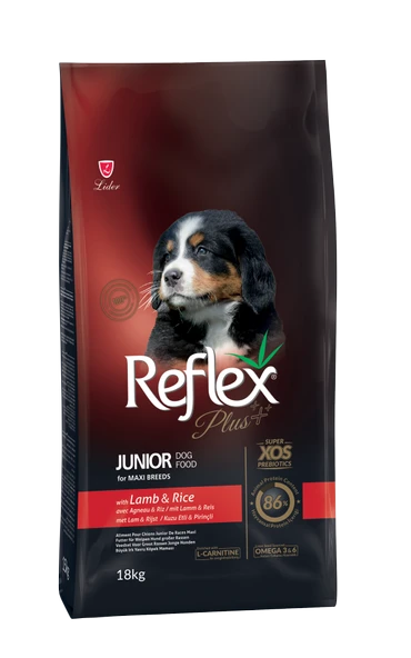 Reflex Plus Kuzu Etli Yavru Köpek Maması 18 kg