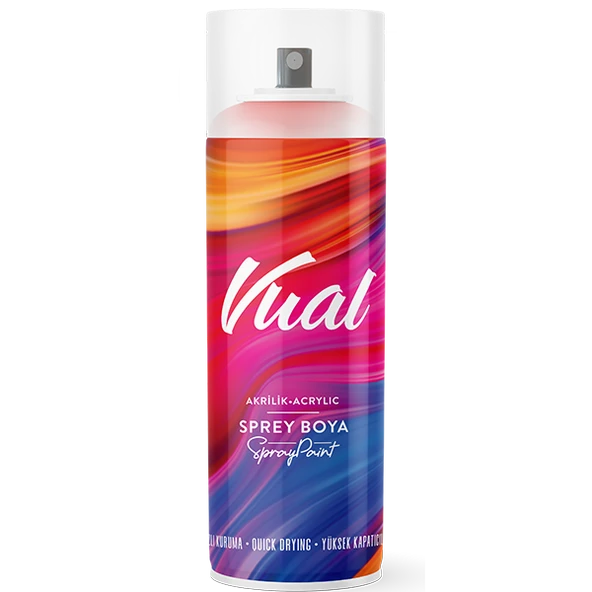 AKÇALI VUAL - RAL9010 Parlak Beyaz Akrilik Sprey Boya 400 ML (Made in Germany)