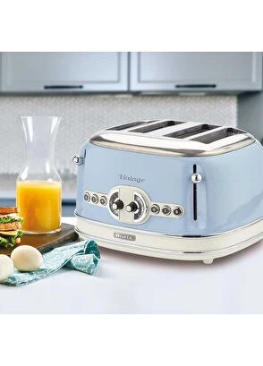 Ariete Vintage 4 Dilim Mavi Ekmek Kızartma Makinesi - 3