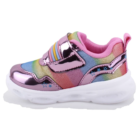 Vicco Kita 346B23Y181 Pembe Işıklı Ortopedik Günlük Kız Çocuk Spor Ayakkabı - 3