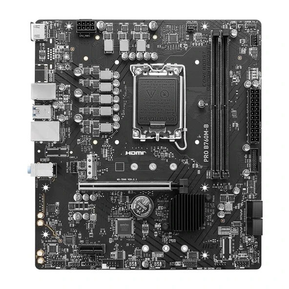 MSI PRO B760M-B DDR4 HDMI DP PCIE 4.0 1700p mATX - 2