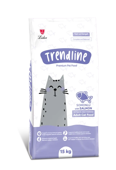 Trendline Somonlu Yetişkin Kedi Maması 15 kg