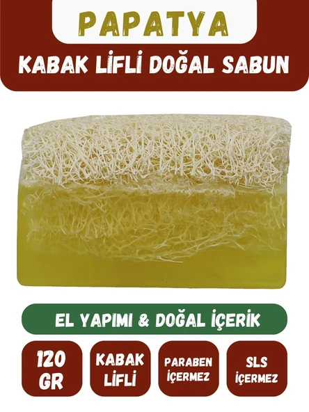 Doğal Kabak Lifli PAPATYA Özlü Doğal Sabun (120 Gr) - Bialife