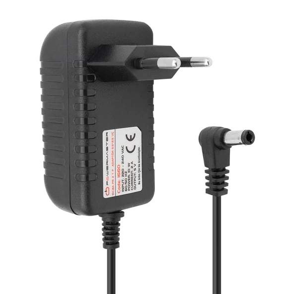 5 VOLT- 2 AMPER -10 WATT 5.5*2.5 L UÇLU PRİZ TİPİ ADAPTÖR (4172)