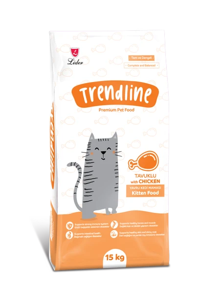 Trendline Tavuklu Yavru Kedi Maması 15 kg - 1