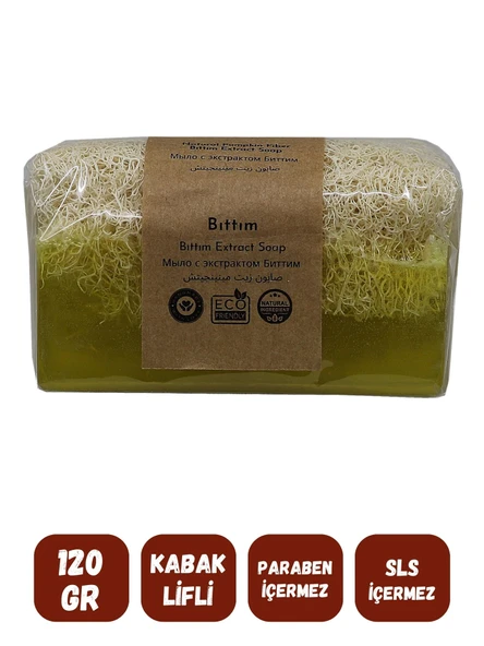 Doğal Kabak Lifli BITTIM Özlü Doğal Sabun (120 Gr) - Bialife - 3