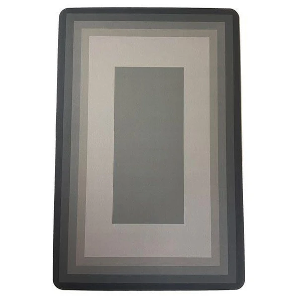 3B Trend Kaymaz Tabanlı Dikdörtgen Su Emici Banyo Ve Mutfak Paspası 58x38cm Yazısız Model - 2