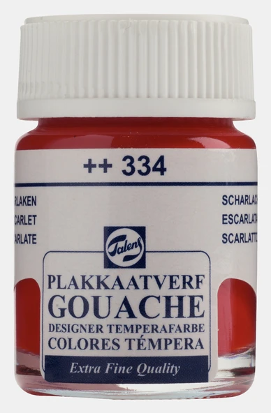 Talens Guaj Boya 16 ml Scarlet 334 ürün görseli 1