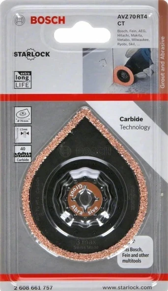 BOSCH starlock AVZ 70 RT4 CT Karpid Derz Temizleme ( fayans , derz , epoksi ) - 2