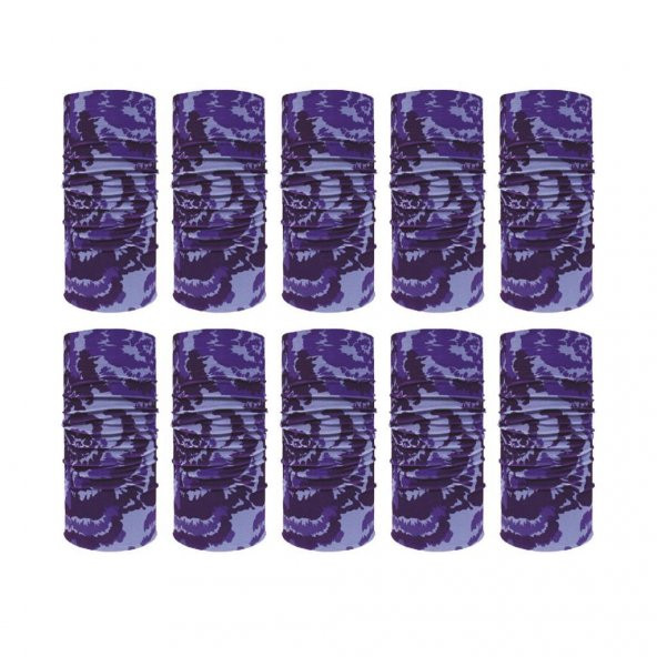 Knmaster Plato Buff Bandana Boyunluk Maske Saç Bandı 10LU PAKET