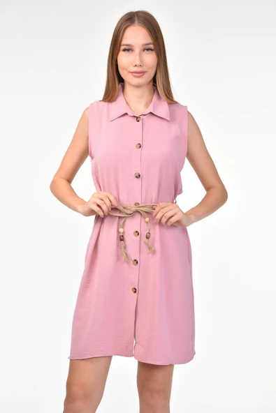 DRR Moda Gömlek Yaka Bol Kesim Tunik/Elbise - 3