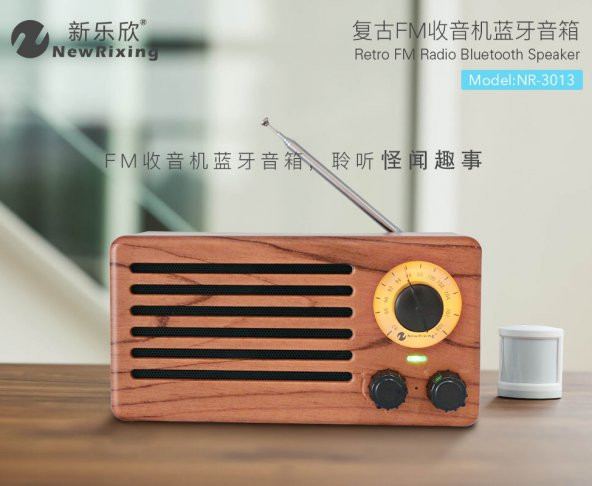 NR-3013 Bluetooth Kablosuz Ses Bombası Radyolu Hoparlör