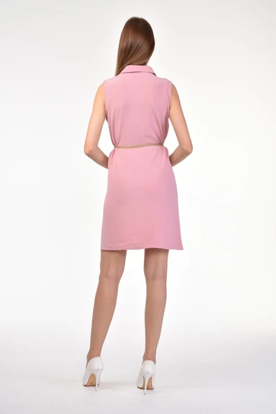 DRR Moda Gömlek Yaka Bol Kesim Tunik/Elbise - 9