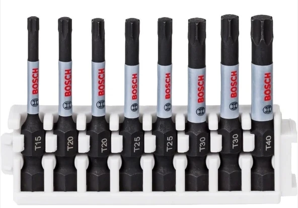 Bosch Impact T15-T40 50 mm 8'li Torx Bits Uç Seti 2608522329
