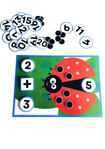 Cırt Cırtlı  Uğur Böcekli Matematik Eğitim Seti - Resim 2