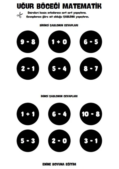 Cırt Cırtlı  Uğur Böcekli Matematik Eğitim Seti - Resim 6