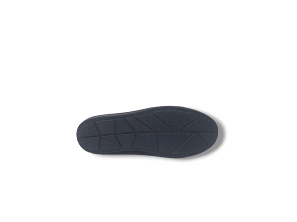 Zerhan 1021 Kadın Siyah Lastik Bağcıklı Taşlı Spor Şık Ayakkabı - 5