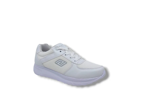 Parley 916 Kadın Beyaz Yürüyüş Koşu File Dolgu Taban Spor Ayakkabı - Resim 2