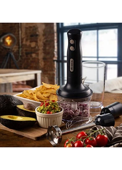 Ariete Breakfast Siyah 700W Paslanmaz Çelik El Blender Seti - 3