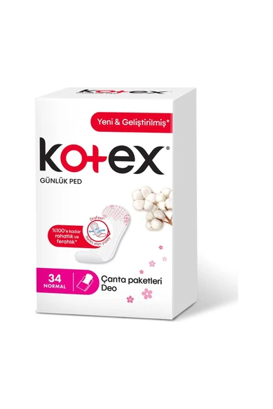 Kotex Günlük Ped Normal Parfümlü 34'lü 2 Paket