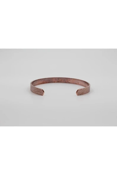 Kalem İşi Bakır Bileklik (6 mm) - %100 Saf Bakır - 3