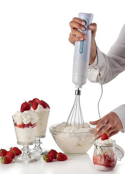 Ariete Breakfast Paslanmaz Çelik Bıçaklı Beyaz El Blender Seti - Resim 3